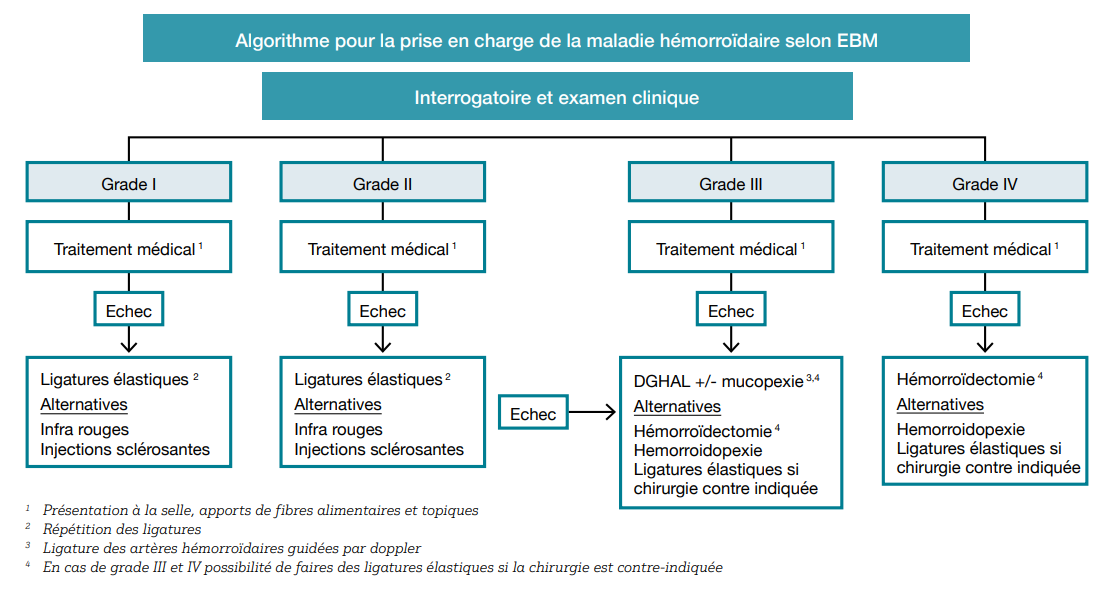 Prise en charge de la maladie hémorroïdaire : recommandations ...