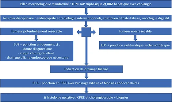 Figure 3 : Algorithme de la démarche diagnostique endoscopique dans le CPH