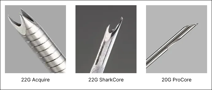 Figure 1 : Aiguilles coupantes de 2e génération