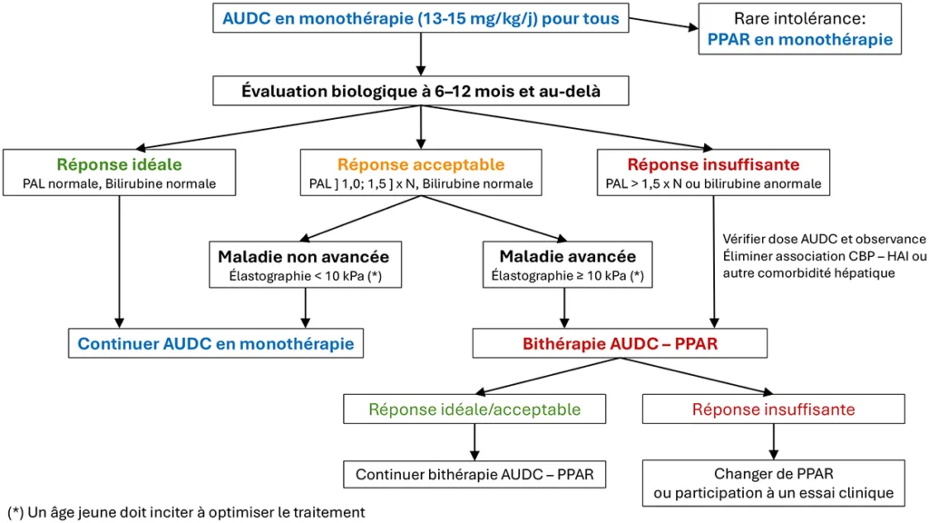 Figure : Proposition d’Algorithme de prise en charge de la CBP - Selon la mise à jour 2026 du PNDS (HAS) (41)